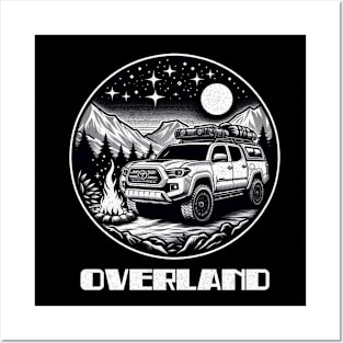 Overland Toyota night scene Posters and Art